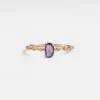 Oval Cut Natural Amethyst Ring - Image 2