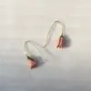 Tulip Earrings, Pink Vintage Romantic Floral Earrings