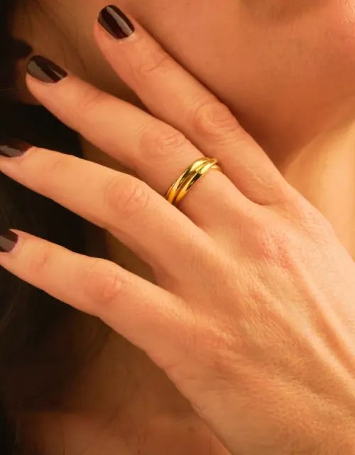 Anxiety Ring Spinner and Interlocking Fidget Rings